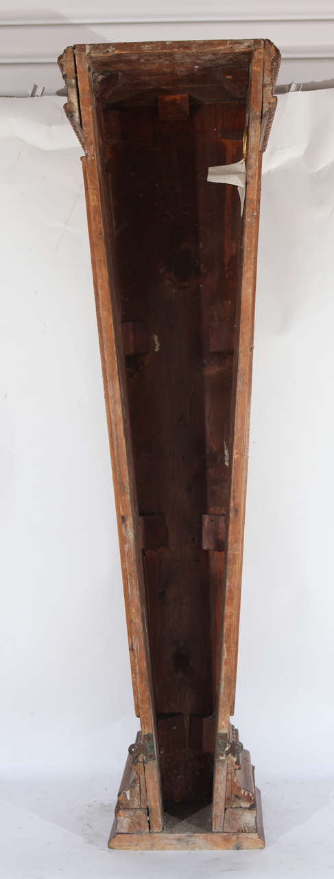 Paire de piédestaux en pin anglais du 19ème siècle en vente 2