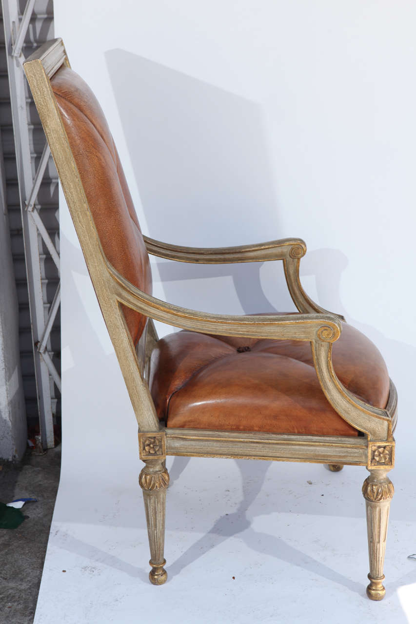 Contemporary Pair of Hendrix or Allardyce Reproduction Armchairs For Sale
