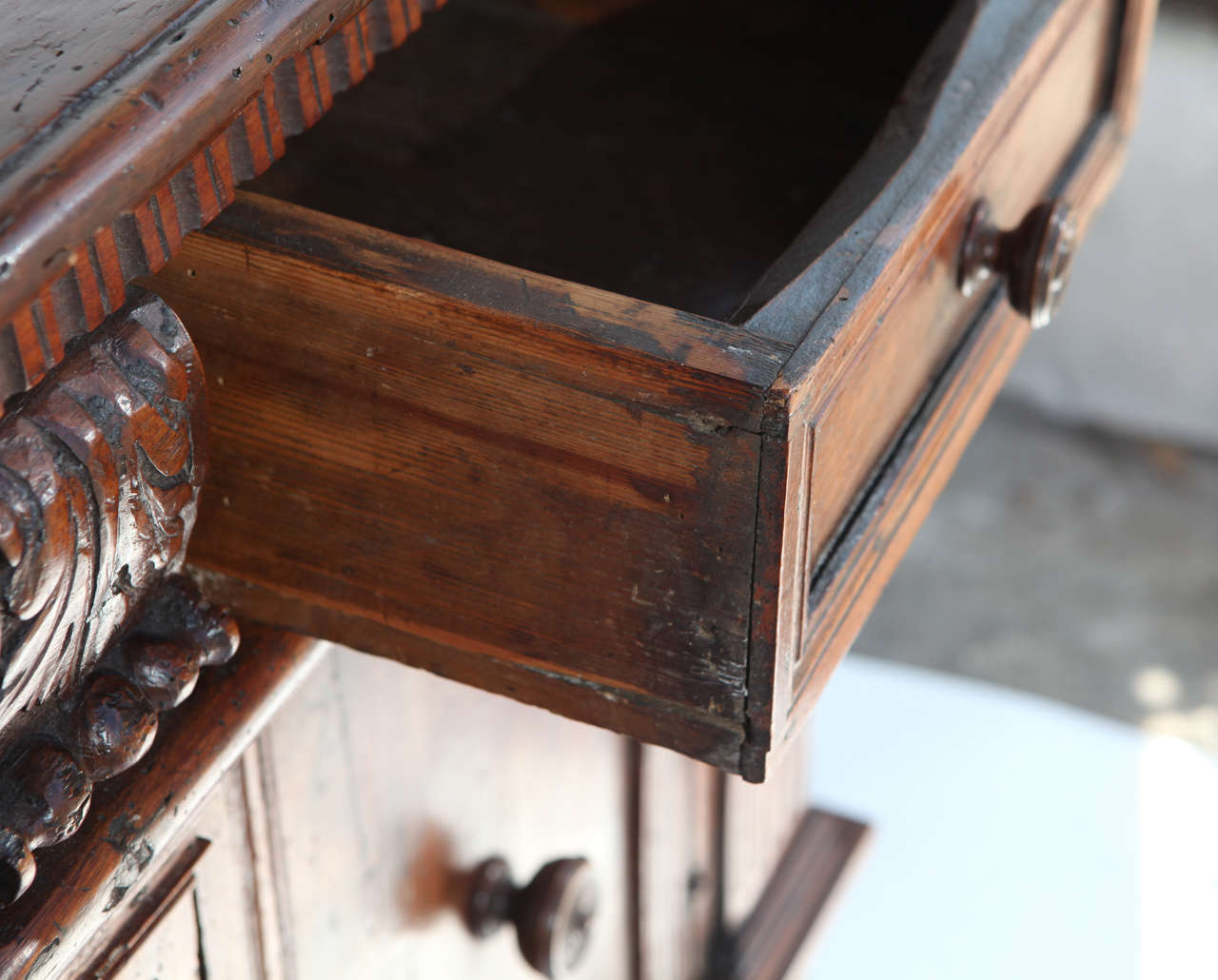 18th Century Italian Renaissance Walnut Cabinet 1