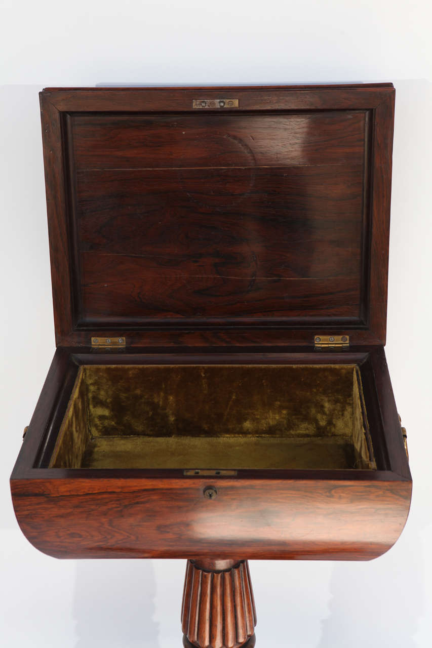 Englischer Regency-Box-Tisch aus Rosenholz, 19. Jahrhundert im Angebot 3