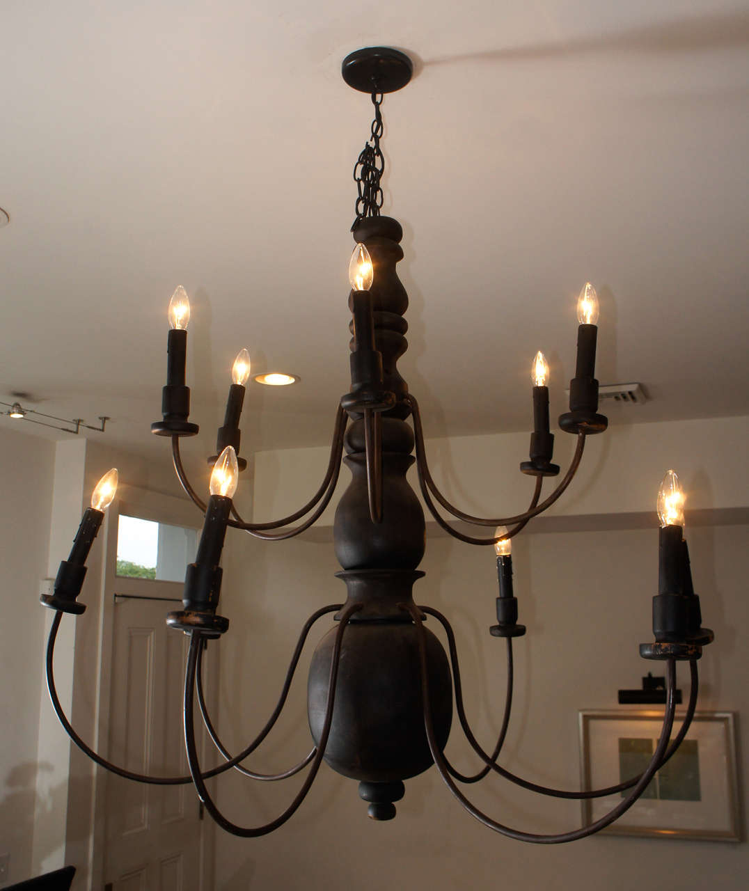 American Wood and Iron Chandelier