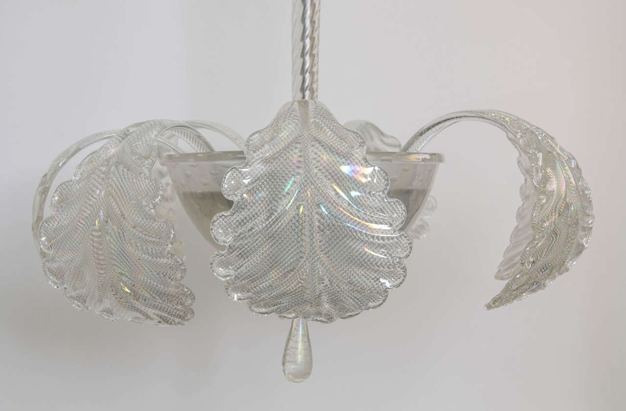 Mid-20th Century Barovier & Toso Chandelier For Sale