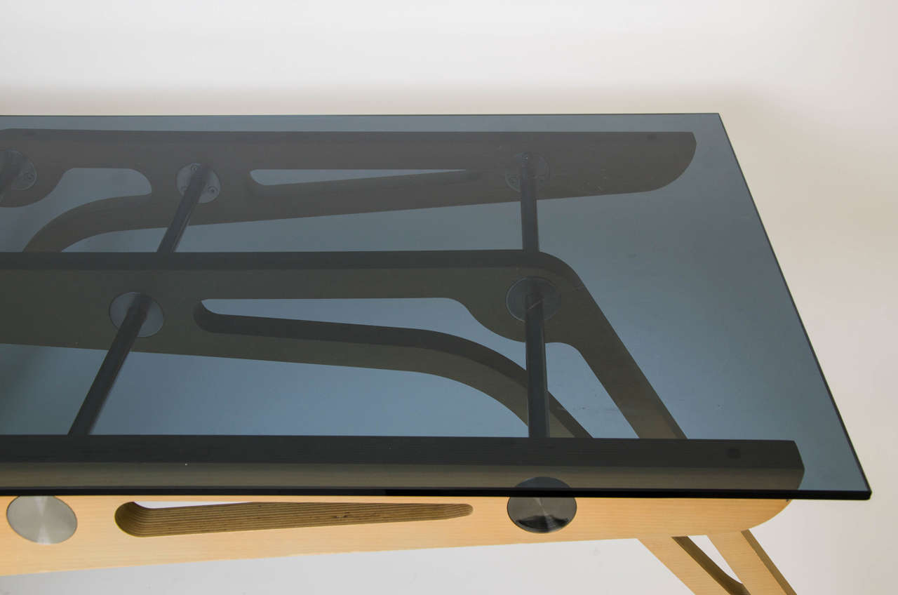 Contemporary Zanotta Cavour Desk, Homage to Carlo Mollino For Sale