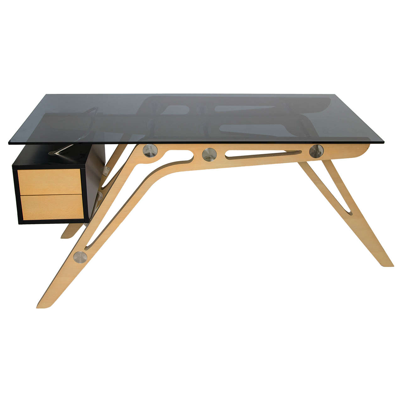 Zanotta Cavour Desk, Homage to Carlo Mollino For Sale