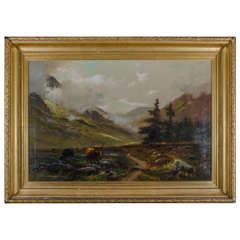 19th Century Oil on Canvas by J. Stuart Davidson