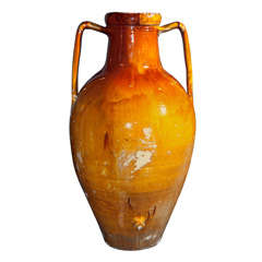 Italian Glazed Oil Jar, 19th century