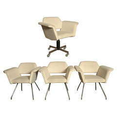 Set of 4 armchairs model Prisme - Steiner edition - Circa 1958