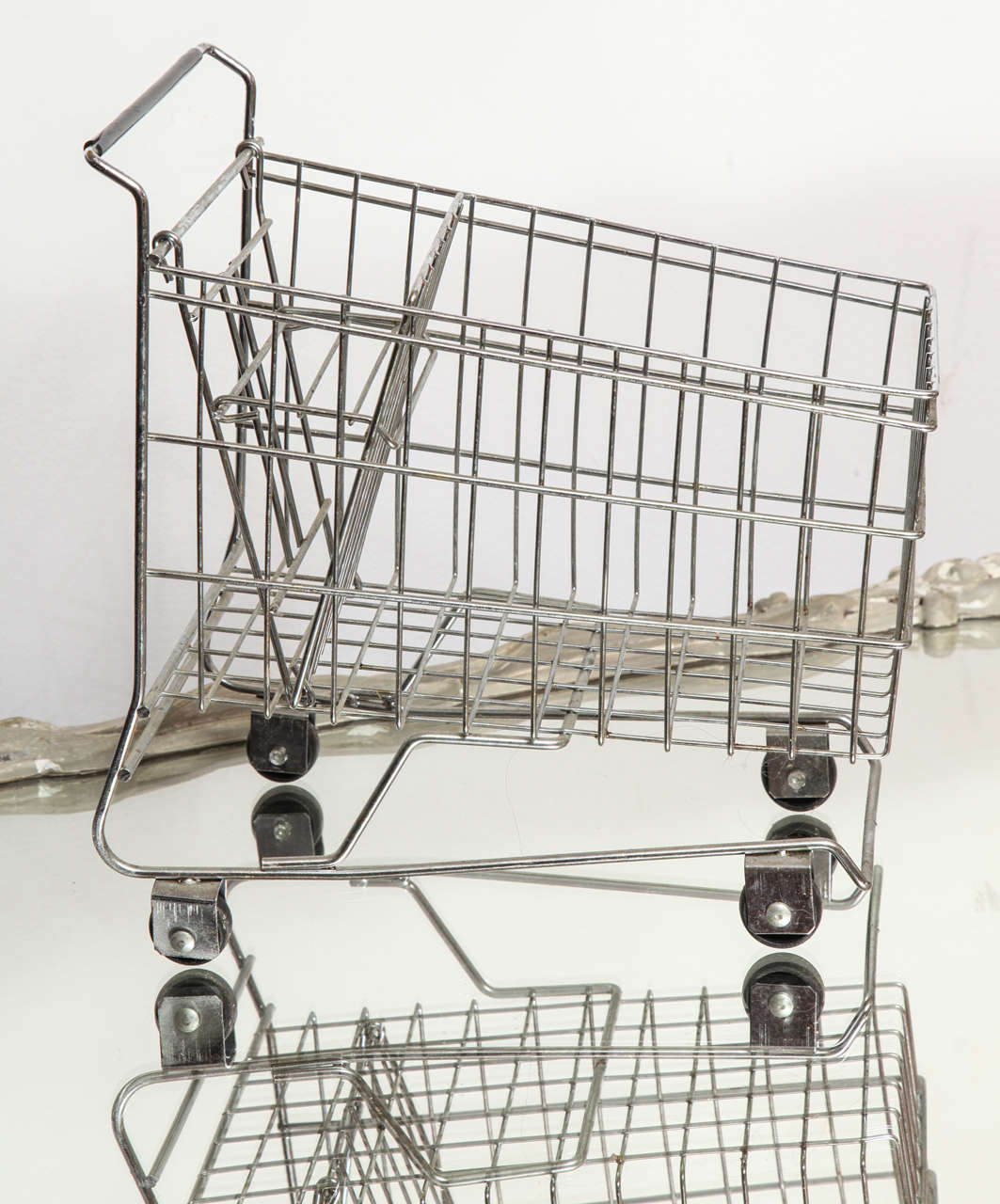 antique metal shopping cart