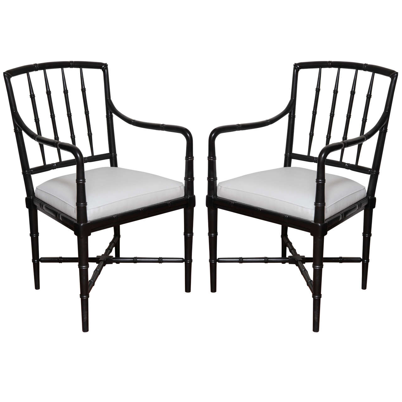 Circa 18th Century Original Painted New England Windsor Pair of Chairs