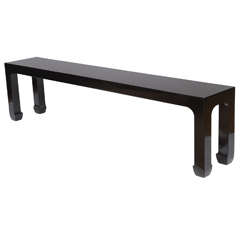 Black Lacquered Bench