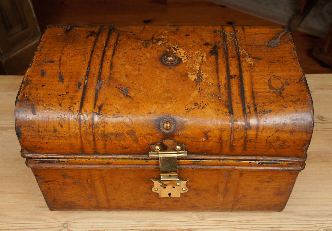 19th Century English Metal Luggage