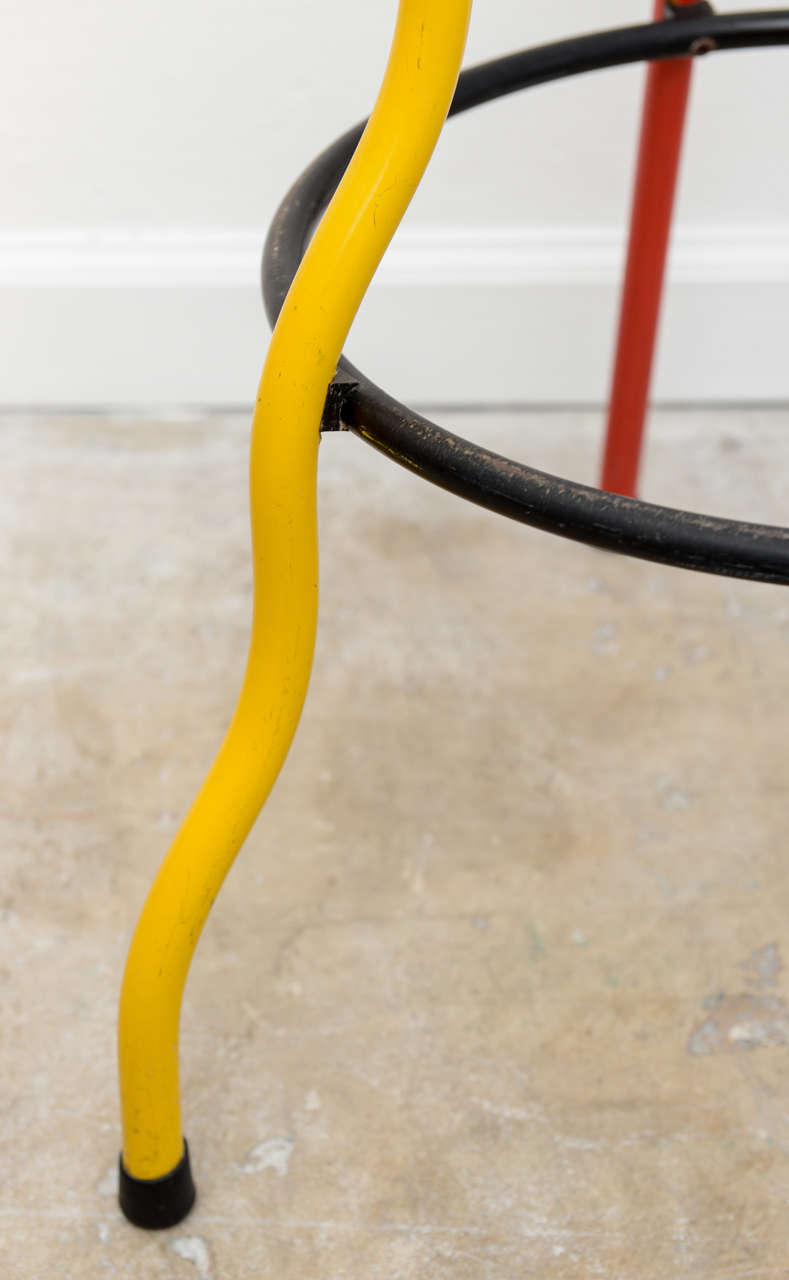 20th Century Fun Colorful Memphis Barstools by Javier Mariscal