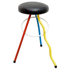 Colorfull Child Size Stool by Javier Mariscal Memphis