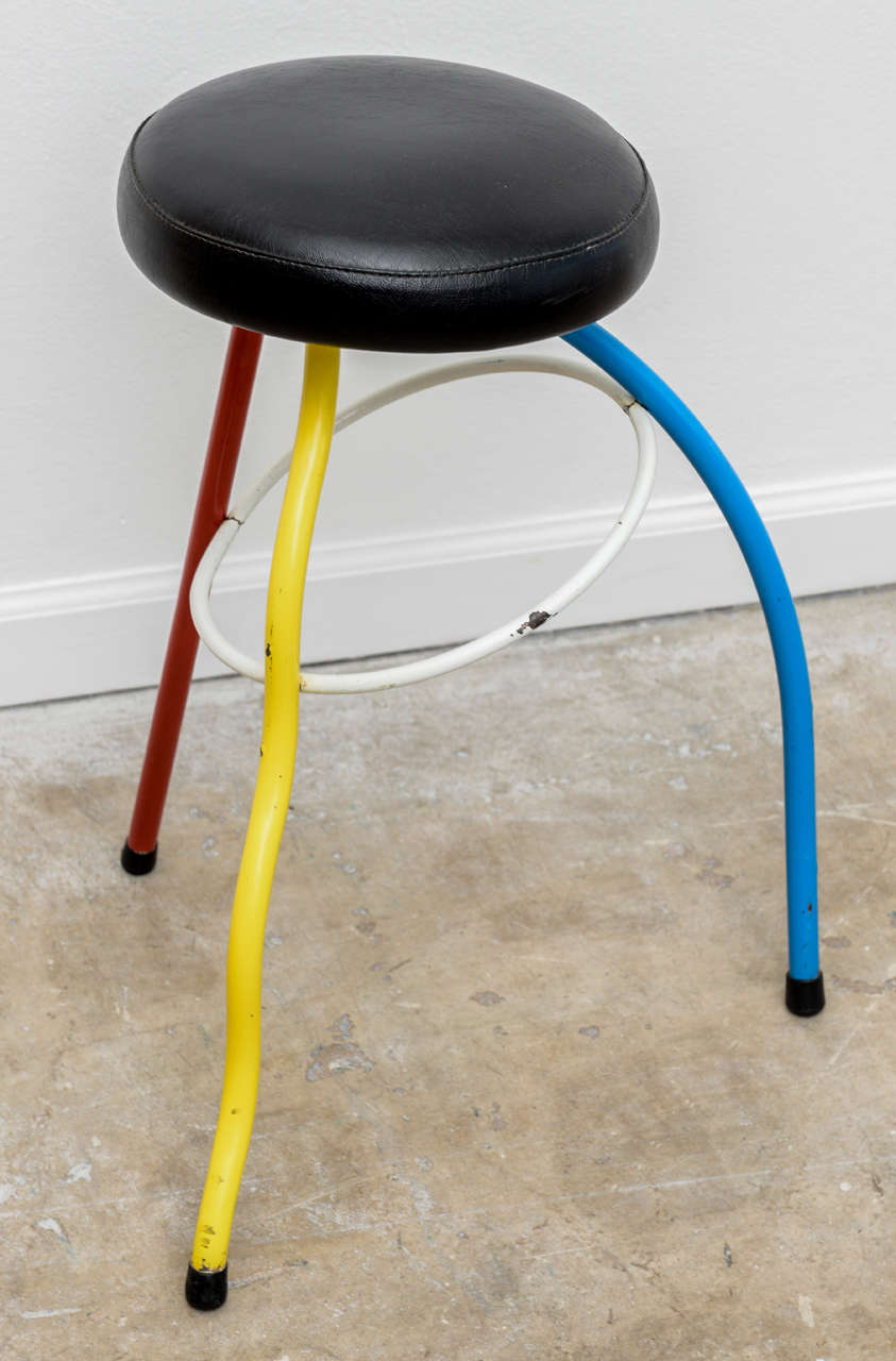 Colorfull Child Size Stool by Javier Mariscal Memphis at 1stDibs