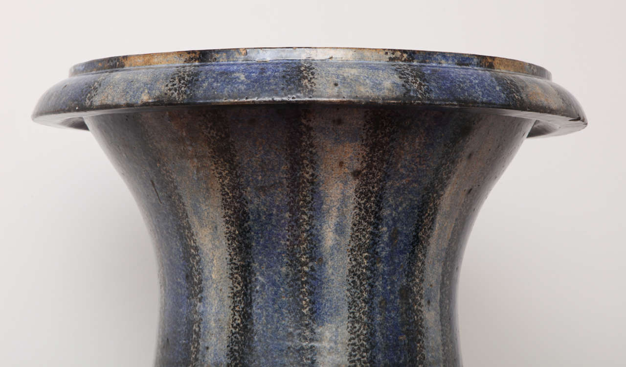 British 19th Century Glazed Pottery Urn