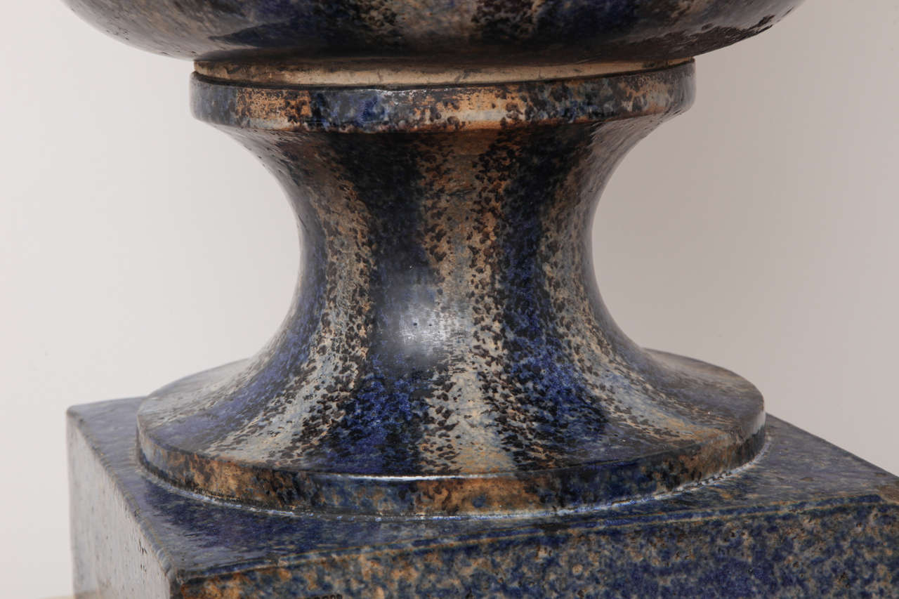 19th Century Glazed Pottery Urn 2
