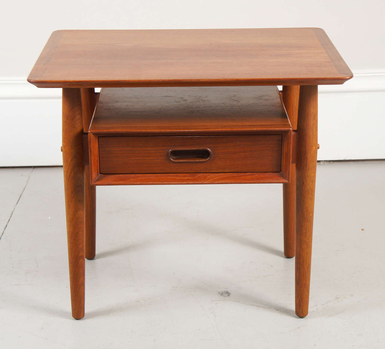 Mid-Century Modern Pair of Arne Vodder Teak Nightstands