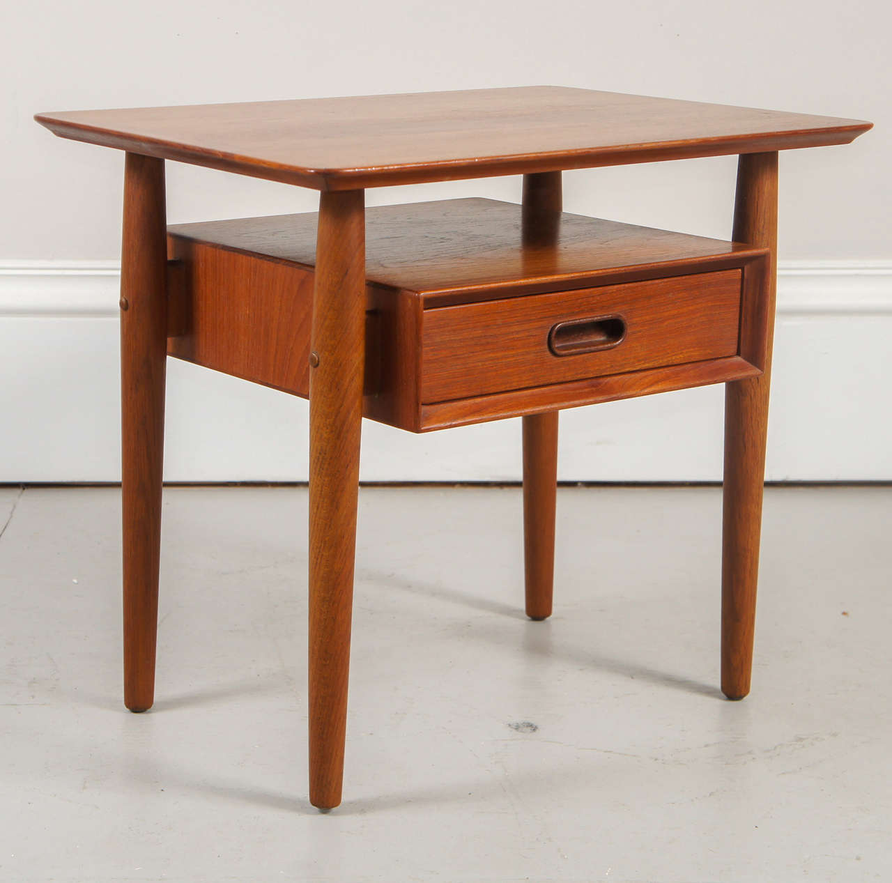 Pair of Arne Vodder Teak Nightstands In Good Condition In Hudson, NY