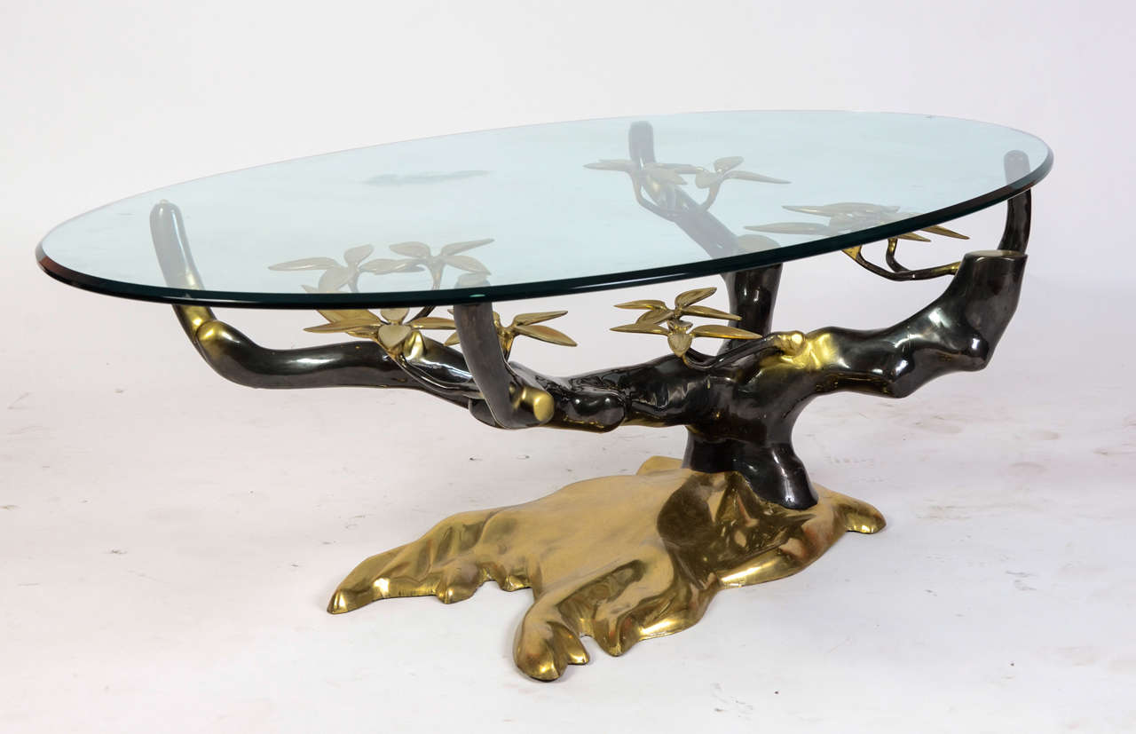 1970s Coffee Table in Bronze