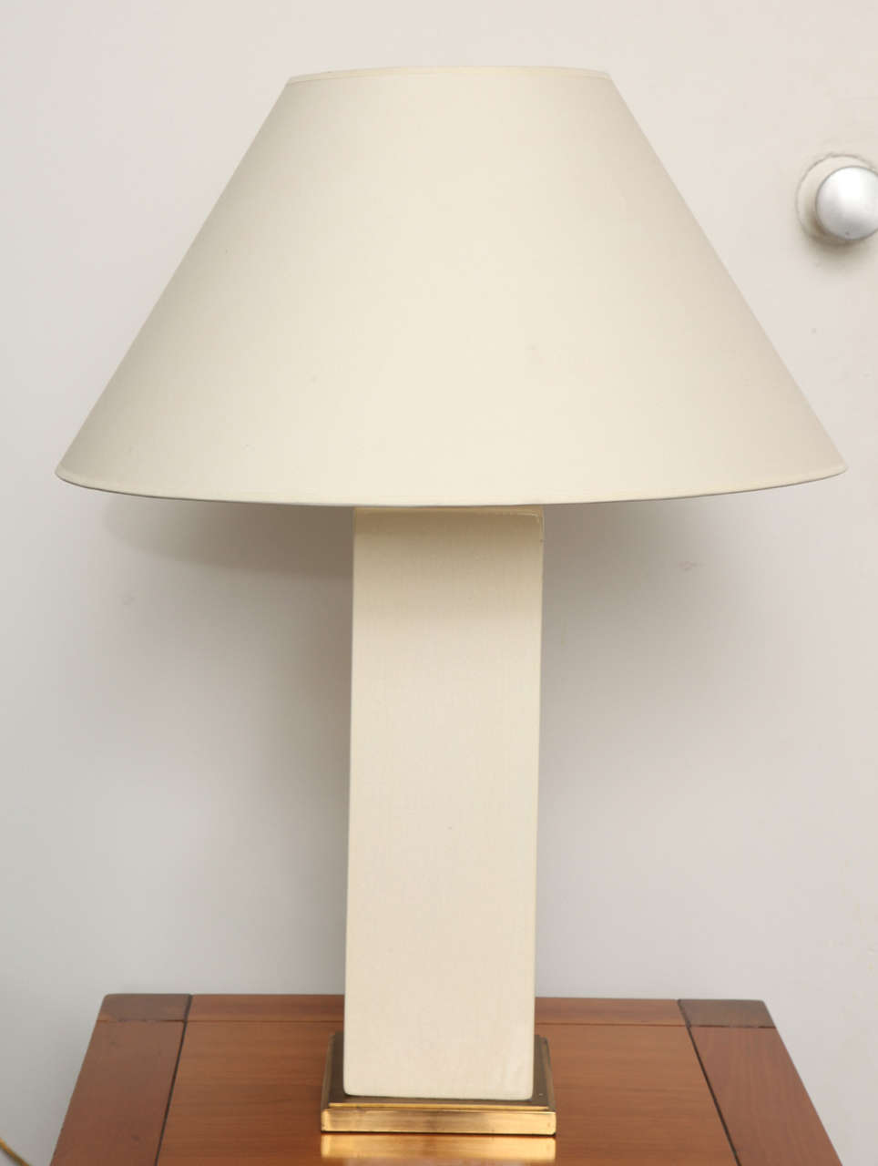20th Century white ceramic lamp