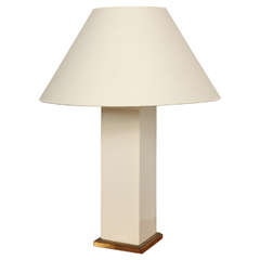 20th Century white ceramic lamp