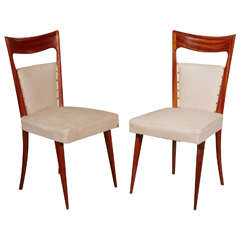 1950s Italian Set of Six Italian Dining Chairs by Melchiorre Bega