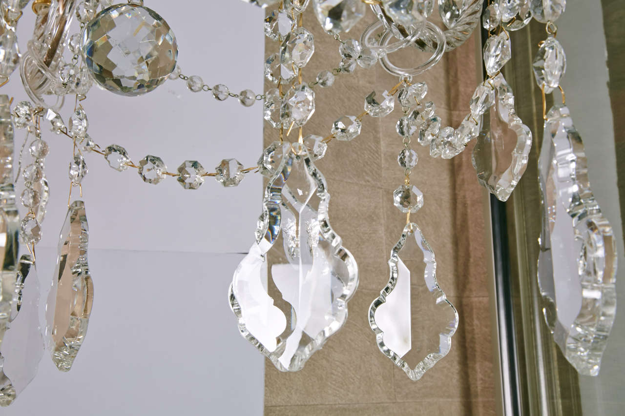 1940s France Classic Crystal Chandelier at 1stdibs