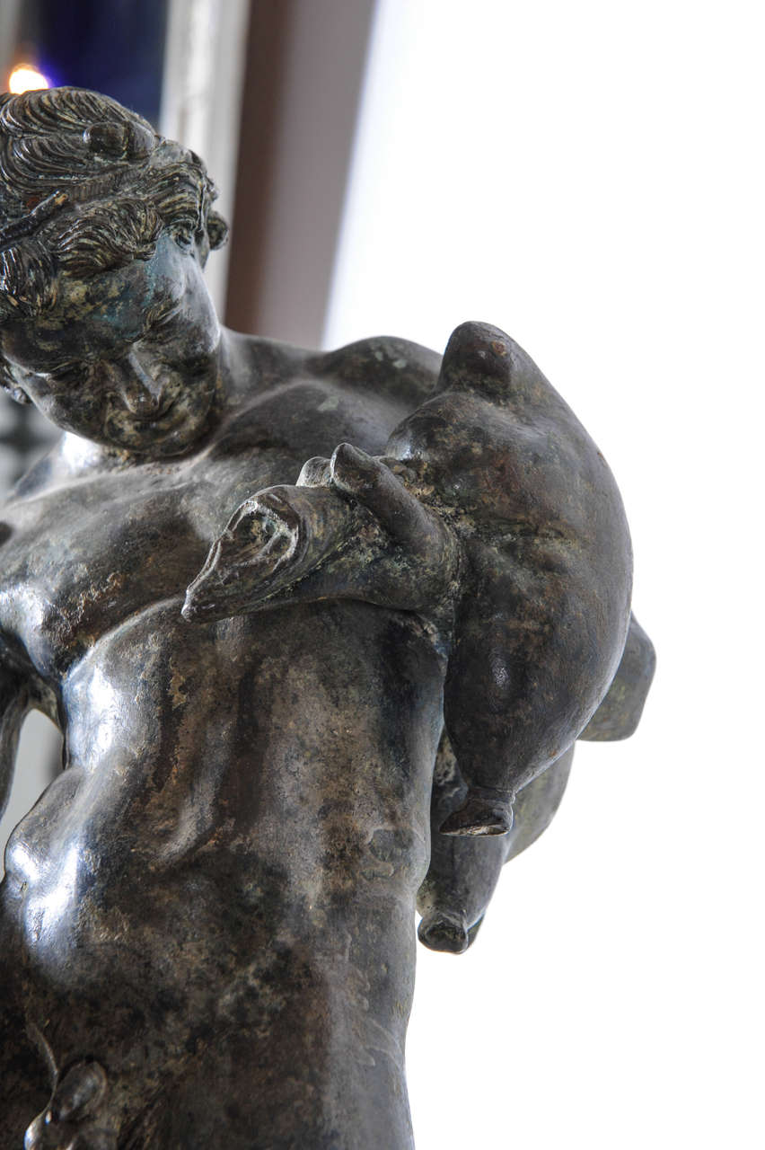 19th Century Neapolitan Bronze Figure of Dionysus