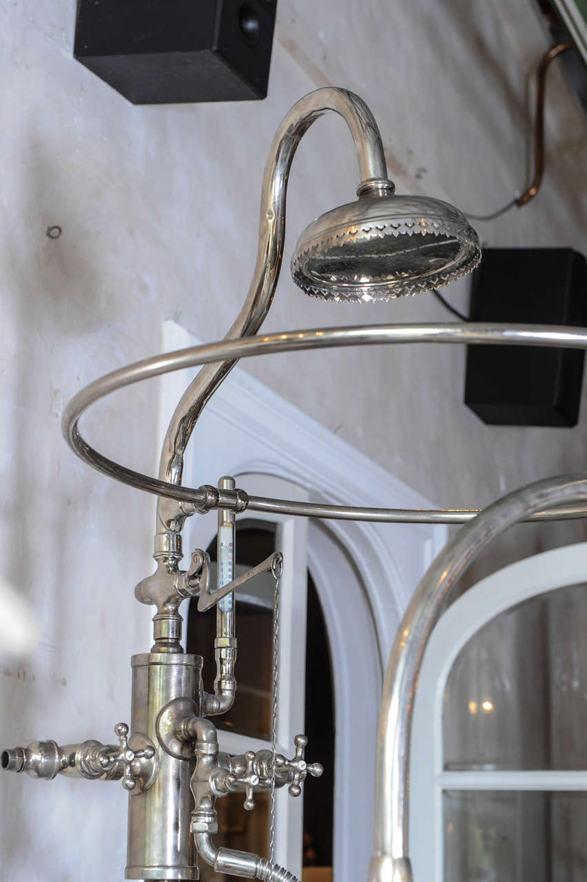 Original French FreeStanding Nickel Needle Shower at 1stDibs needle