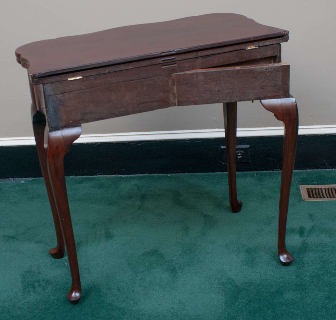 Queen Anne Style Games Table For Sale 3