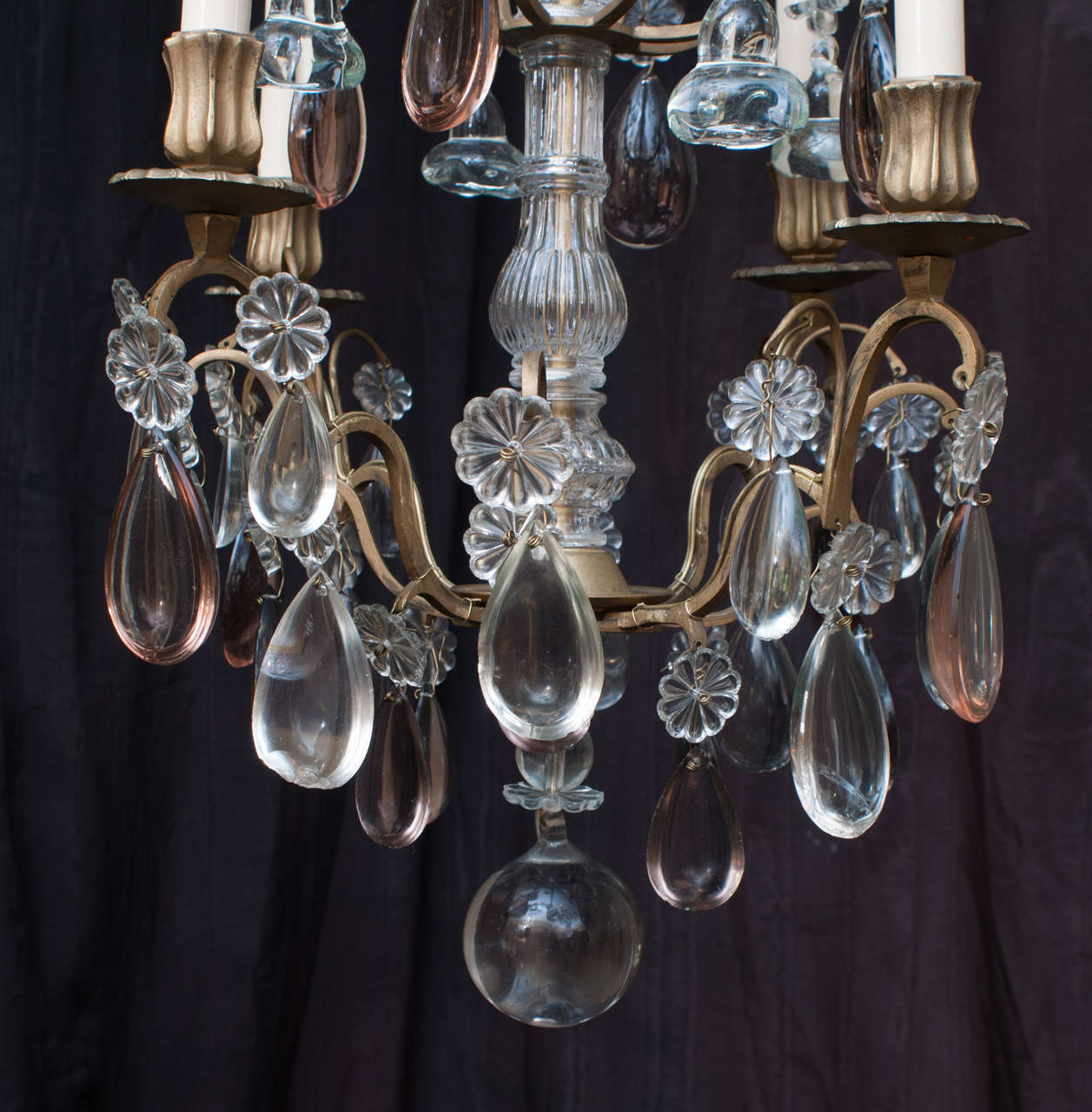 Louis XV Style Four-Light Chandelier In Excellent Condition In Alexandria, VA