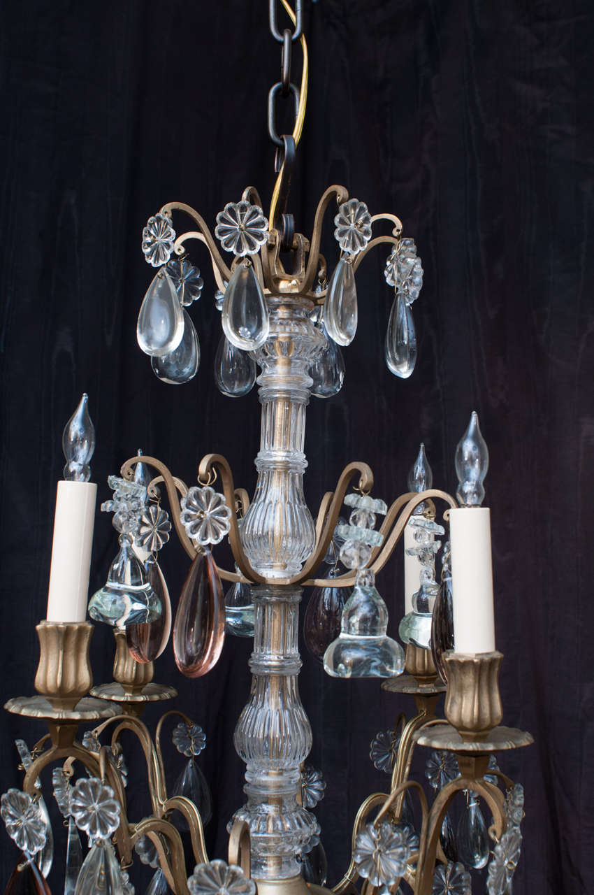 Mid-20th Century Louis XV Style Four-Light Chandelier