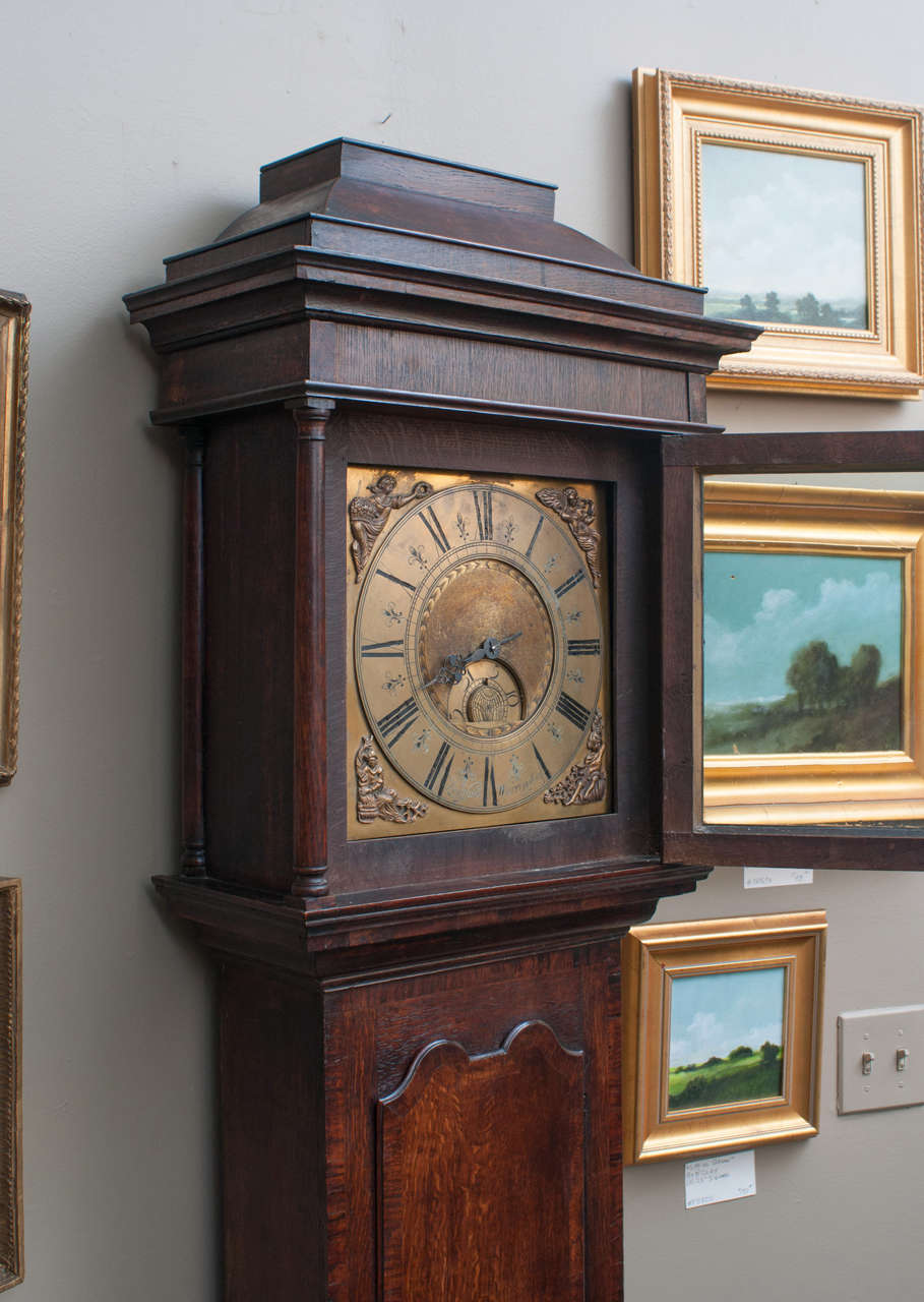 Early English One-Handed Tall Case Clock (Grandfather) In Excellent Condition In Alexandria, VA