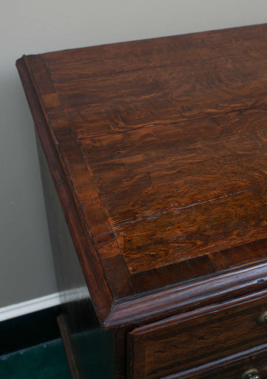 Chippendale English Oak Bachelor's Chest