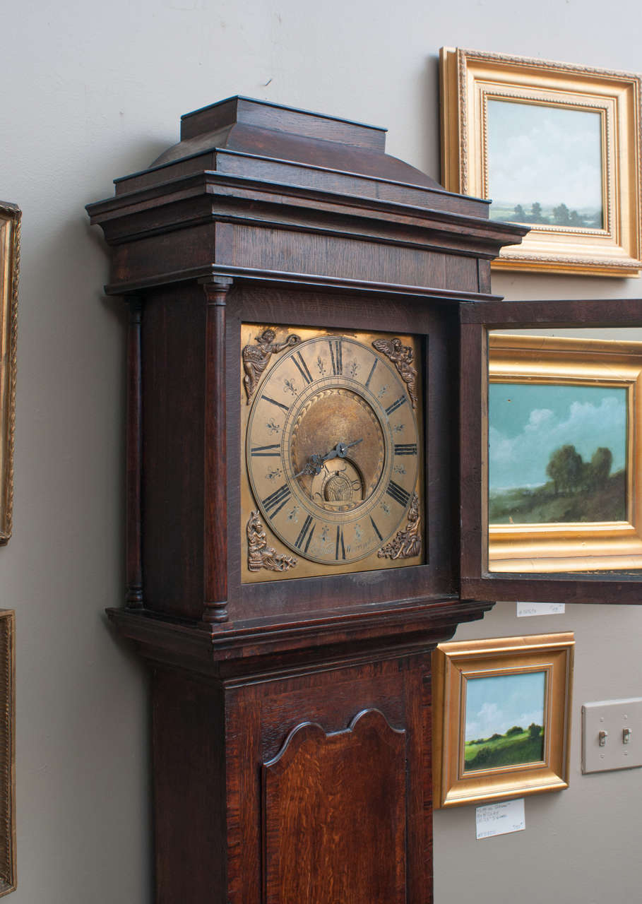 Early English OneHanded Tall Case Clock (Grandfather) at 1stDibs one