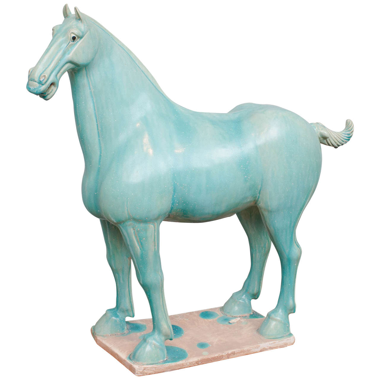 Stately Chinese Ceramic Horse For Sale