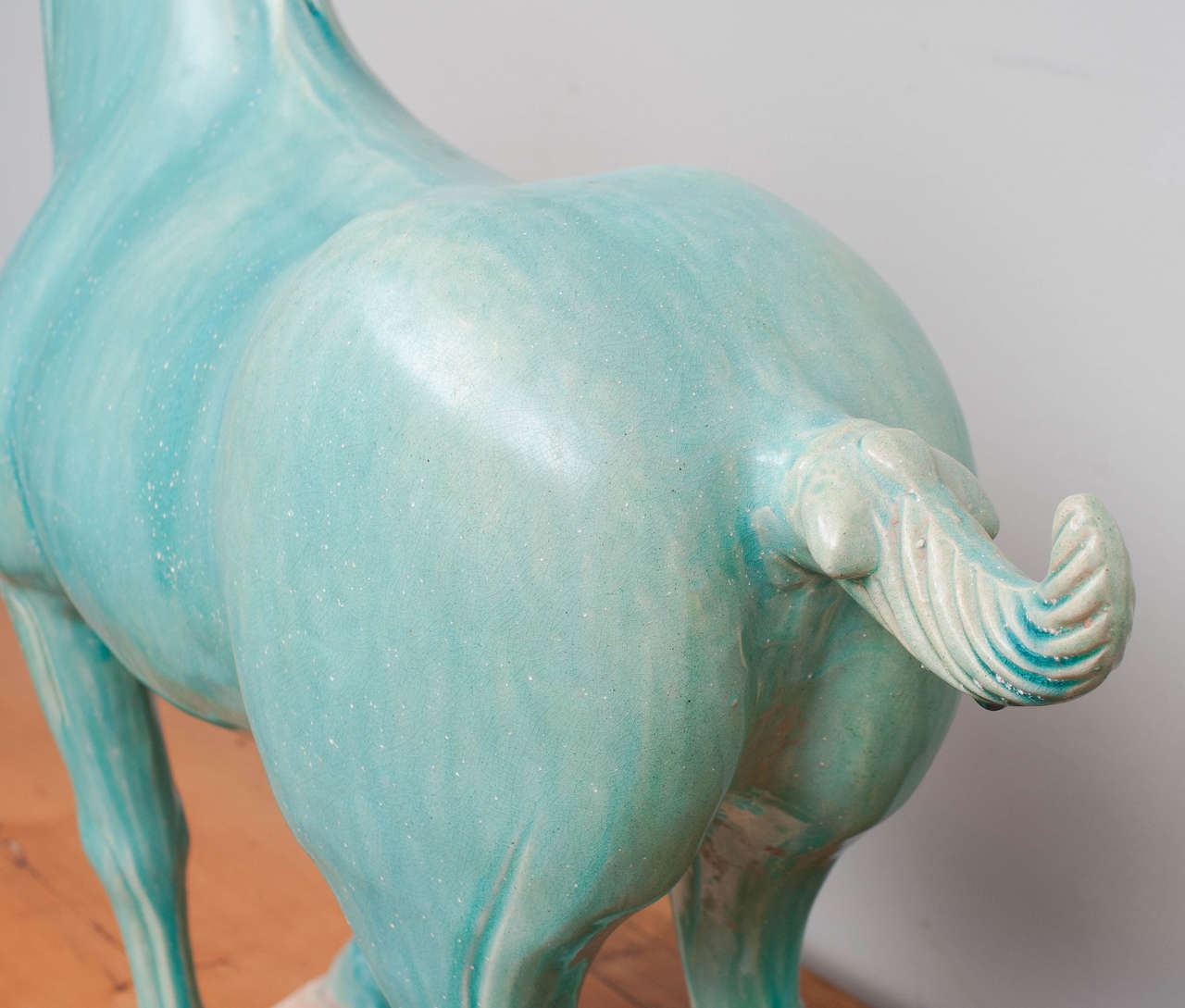 Ming Stately Chinese Ceramic Horse For Sale