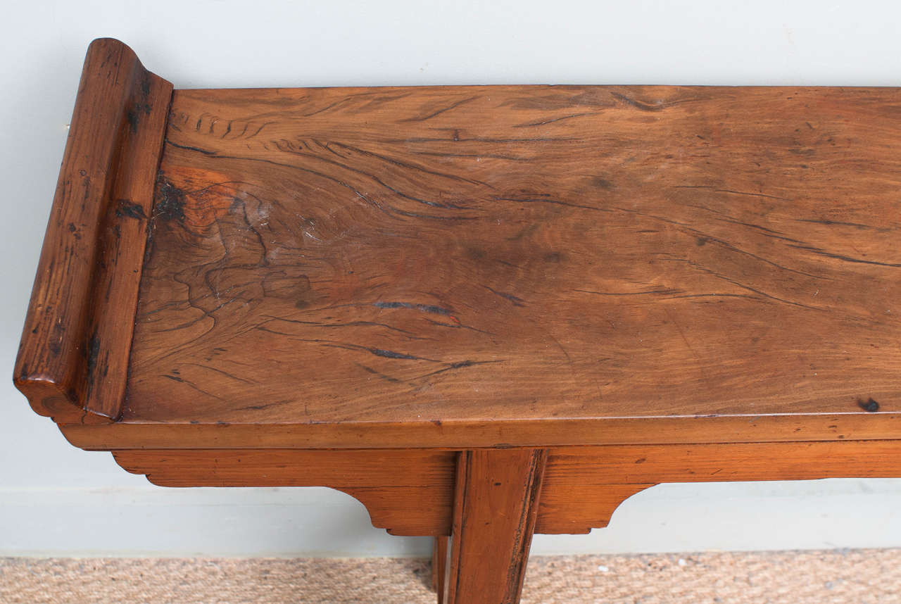 Cypress Ming Style Console Table, 19th Century
