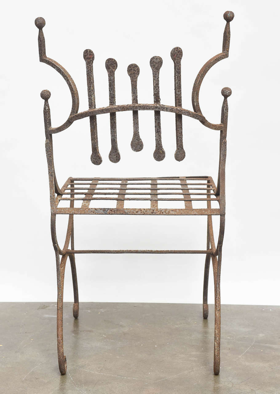 French Iron Chair For Sale 1
