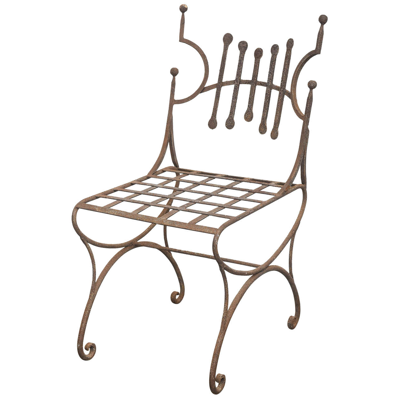 French Iron Chair For Sale