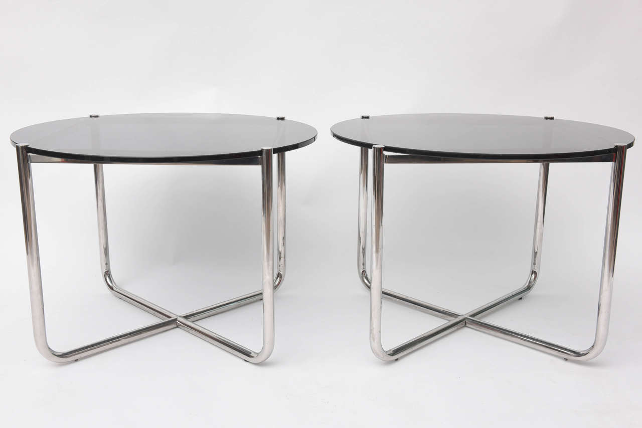 Ludwig Mies van der Rohe MR Tables In Good Condition In West Palm Beach, FL