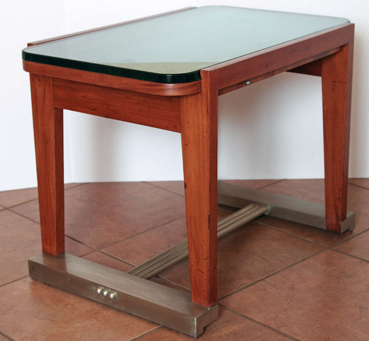 French Art Deco or Machine Age Drinks Serving Table In Good Condition For Sale In Dallas, TX