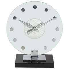 Machine Age Art Deco British Manual Wind Clock