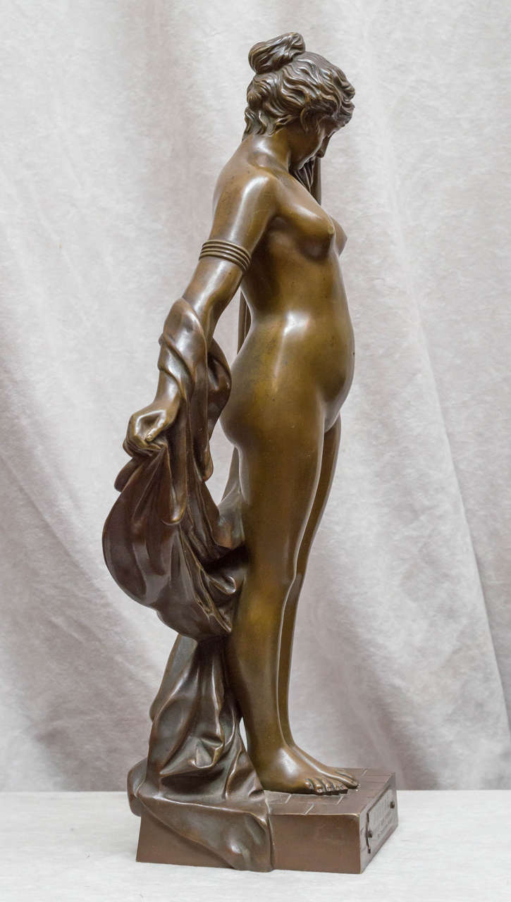 French Bronze Figure of a Nude 
