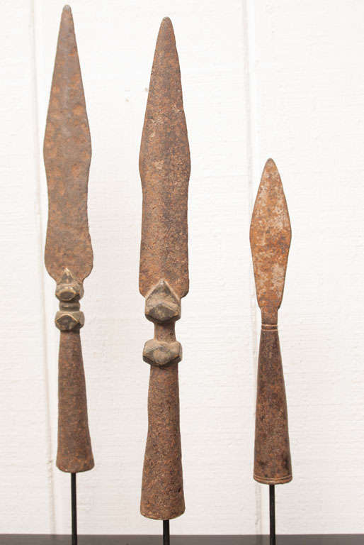 Chinese Qing Dynasty Ceremonial Spearheads For Sale