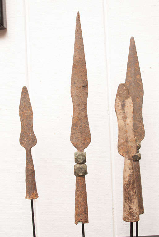 Bronze Qing Dynasty Ceremonial Spearheads For Sale