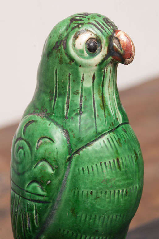 Ceramic Shrine Parrots 2