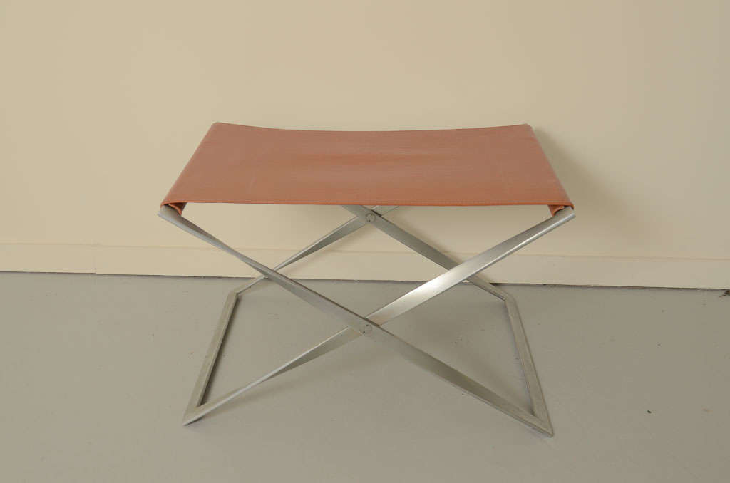 Folding Stool by Poul Kjaerholm