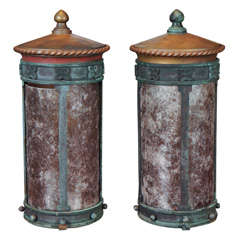 Pair Mica Sconces