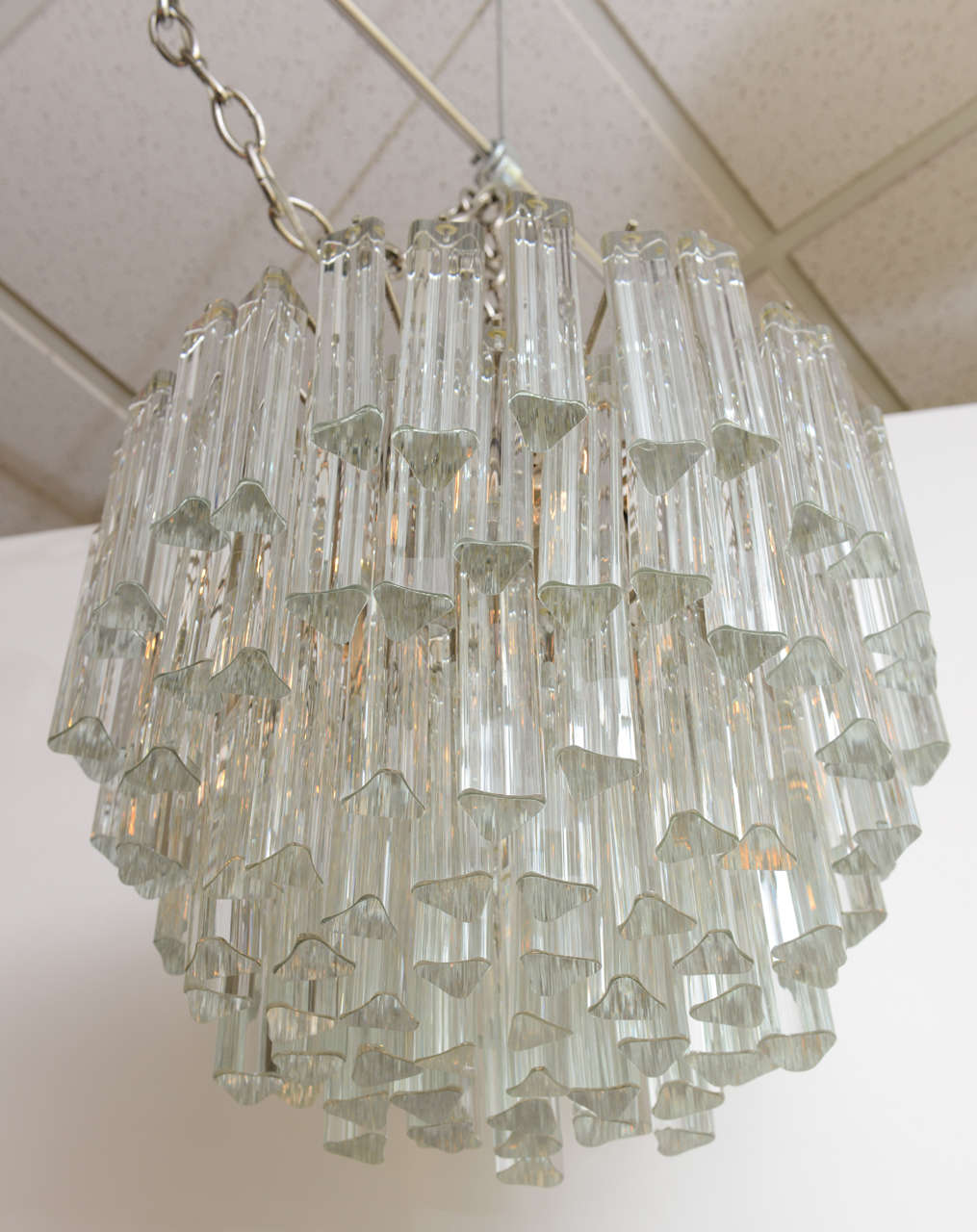 venini glass chandelier